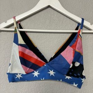 Farm‎ Rio Star V Neck Bikini Top Size XS